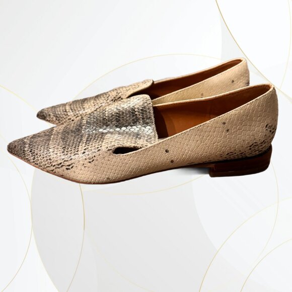 NWOT Franco Sarto Women's Topaz Snake Print Loafers - Picture 3 of 7
